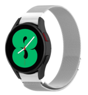 Samsung Galaxy Watch 5 - 40mm / 44mm - Milanese bandje (ronde connector) - Zilver