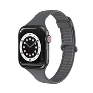 TPU Slim Fit bandje - Space Grey - Geschikt voor Apple Watch 38mm / 40mm / 41mm