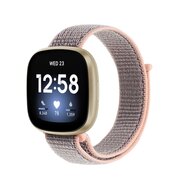 Fitbit Versa 3/4 & Sense 1/2 - Sport loop bandje - Zandroze