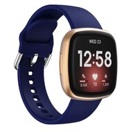 Fitbit Versa 3/4 & Sense 1/2 - Siliconen bandje - Donkerblauw