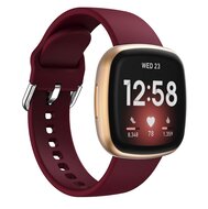 Fitbit Versa 3/4 & Sense 1/2 - Siliconen bandje - Wijnrood