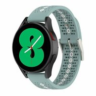 By Qubix Samsung Galaxy Watch - 46mm - Dot Pattern bandje - Groenblauw - Bandbreedte: 22mm