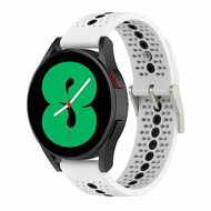By Qubix Samsung Galaxy Watch - 46mm - Dot Pattern bandje - Wit - Bandbreedte: 22mm