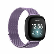 Fitbit Versa 3/4 & Sense 1/2 milanese bandje - Large - Paars