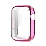 Siliconen case (volledig beschermd) 45mm - Roze - Geschikt voor Apple watch 45mm afbeelding
