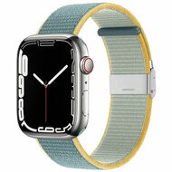Nylon bandje met klemsluiting - Teal - Geschikt voor Apple Watch 44mm / 45mm / 46mm / 49mm afbeelding