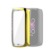 Fitbit Luxe - TPU case (volledig beschermd) - Goud afbeelding