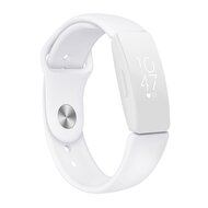 Fitbit Inspire 1 / HR / Ace 2 siliconen bandje - Maat: Large - Wit afbeelding
