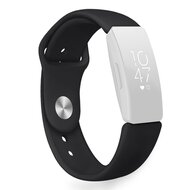 Fitbit Inspire 1 / HR / Ace 2 siliconen bandje - Maat: Large - Zwart afbeelding
