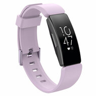 Fitbit Inspire 1 / HR / Ace 2 siliconen bandje met gesp - Maat: Large - lila afbeelding