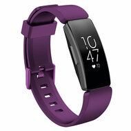 Fitbit Inspire 1 / HR / Ace 2 siliconen bandje met gesp - Maat: Small - paars afbeelding