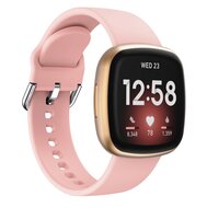 Fitbit Versa 3 & 4 / Sense 1 & 2 - Siliconen bandje - Roze afbeelding