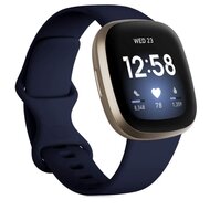 Fitbit Versa 3 & 4 / Sense 1 & 2 Sportbandje - Midnight Blue - Maat: M/L afbeelding