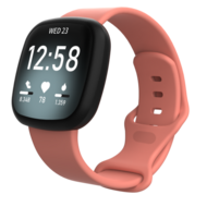 Fitbit Versa 3 & 4 / Sense 1 & 2 Sportbandje - Koraal - Maat: S/M afbeelding
