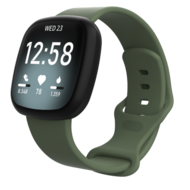 Fitbit Versa 3 & 4 / Sense 1 & 2 Sportbandje - Groen - Maat: S/M afbeelding