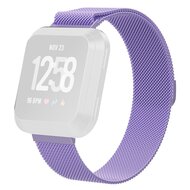 Fitbit Versa 1 / 2 & Lite milanese bandje - Maat: Large - Lila afbeelding