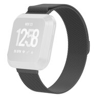Fitbit Versa 1 / 2 & Lite milanese bandje - Maat: Small - Donkergrijs afbeelding