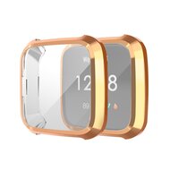 Fitbit Versa Lite Soft TPU case (volledig beschermd) - Rose Goud afbeelding