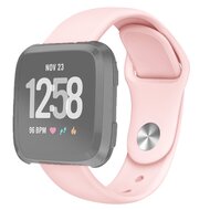 Fitbit Versa 1 / 2 & Lite siliconen bandje - Maat: Small - Roze afbeelding