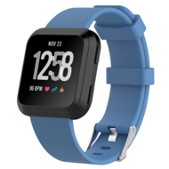 Fitbit Versa 1 / 2 & Lite rubberen sport bandje - Blauw afbeelding