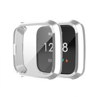 Fitbit Versa Lite Soft TPU case (volledig beschermd) - Zilver afbeelding