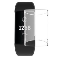 Fitbit Charge 3 & 4 Case (volledig beschermd) - Transparant afbeelding