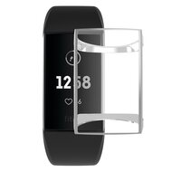 Fitbit Charge 3 & 4 Case (volledig beschermd) - Zilver afbeelding