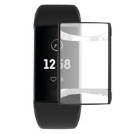 Fitbit Charge 3 & 4 Case (volledig beschermd) - Zwart afbeelding