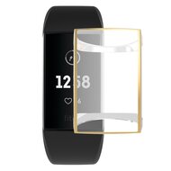 Fitbit Charge 3 & 4 Case (volledig beschermd) - Goud afbeelding