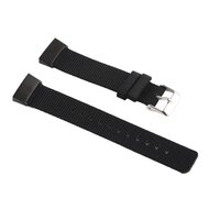 Fitbit Charge 3 & 4 nylon bandje - Zwart afbeelding