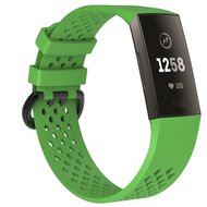 Fitbit Charge 3 & 4 sport bandje - Maat: Large - Groen afbeelding