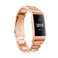 Fitbit Charge 3 & 4 metalen bandje - Rosé Goud afbeelding