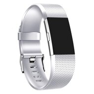 Fitbit Charge 2 sportbandje - Maat: Large - Zilver afbeelding