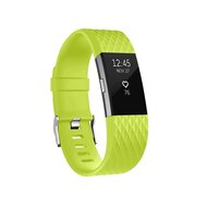 Fitbit Charge 2 siliconen bandje - Maat: Small - Groen afbeelding