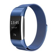 Fitbit Charge 2 milanese bandje - Maat: Large - Blauw afbeelding