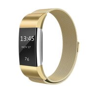 Fitbit Charge 2 milanese bandje - Maat: Large - Goud afbeelding