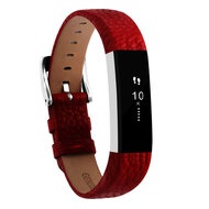 Lederen bandje Fitbit Alta - Donkerrood afbeelding