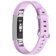 FitBit Alta HR siliconen bandje met gesp - Maat: Large - Lila afbeelding