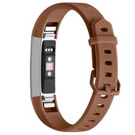 FitBit Alta HR siliconen bandje met gesp - Maat: Large - Coffee afbeelding