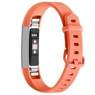FitBit Alta HR siliconen bandje met gesp - Maat: Large - Licht oranje afbeelding