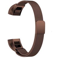 FitBit Alta HR Milanese bandje - Maat: Large - Coffee afbeelding