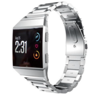 Fitbit Ionic - Schakelarmband Stainless Steel bandje - Zilver afbeelding