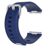 Fitbit Ionic siliconen bandje met gesp - Maat: Large - donkerblauw afbeelding