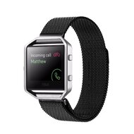 Milanese FitBit Blaze horloge band alleen voor Fitbit Blaze - Zwart afbeelding
