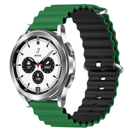 Ocean Style bandje - Groen / zwart - Samsung Galaxy Watch 4 Classic - 42mm & 46mm afbeelding