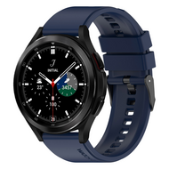 Siliconen gesp bandje - Donkerblauw - Samsung Galaxy Watch 4 Classic - 42mm & 46mm afbeelding