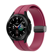 D-buckle sportbandje - Bordeaux - Samsung Galaxy Watch 4 Classic - 42mm & 46mm afbeelding