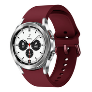 Samsung Galaxy Watch 4 Classic - 42mm & 46mm - Classic sportbandje - Wijnrood afbeelding
