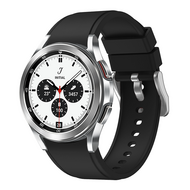 Samsung Galaxy Watch 4 Classic - 42mm & 46mm - Siliconen sportband - Zwart afbeelding