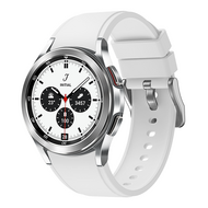 Samsung Galaxy Watch 4 Classic - 42mm & 46mm - Siliconen sportband - Wit afbeelding
